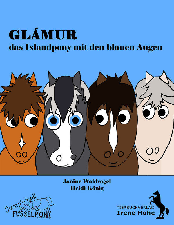 Glámur, das Islandpony mit den blauen Augen